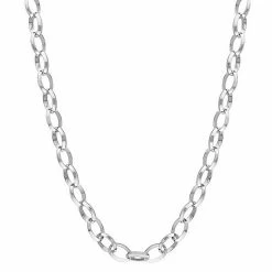 Stella Grace Sterling Silver 8 Mm Rolo Chain Necklace