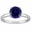 Stella Grace 10k White Gold Lab-Created Sapphire Solitaire Ring