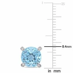 Stella Grace 10k White Gold Blue Topaz & Diamond Accent Stud Earrings -Stella Grace Sales unnamed file 4349