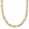 Stella Grace Gold Tone Sterling Silver Oval Link Necklace