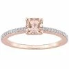 Stella Grace 10k Rose Gold Morganite & Diamond Accent Promise Ring
