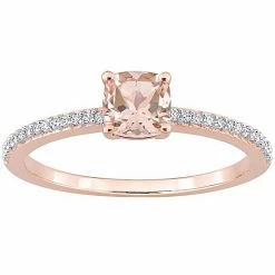 Stella Grace 10k Rose Gold Morganite & Diamond Accent Promise Ring