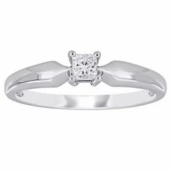 Stella Grace 10k White Gold 1/5 Carat T.W. Diamond Solitaire Engagement Ring