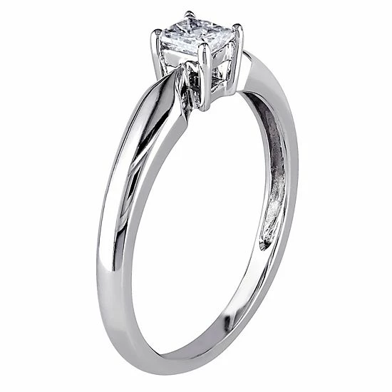 Stella Grace 10k White Gold 1/4 Carat T.W. Diamond Solitaire Engagement Ring 2 Stella Grace 10k White Gold 1/4 Carat T.W. Diamond Solitaire Engagement Ring - Image 2