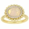 Stella Grace 14K Gold 1/10-ct. Diamond & Opal Ring Yellow
