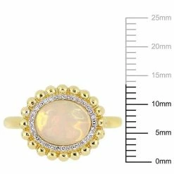 Stella Grace 14K Gold 1/10-ct. Diamond & Opal Ring Yellow -Stella Grace Sales unnamed file 4421