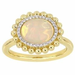 Stella Grace 14K Gold 1/10-ct. Diamond & Opal Ring Yellow -Stella Grace Sales unnamed file 4425