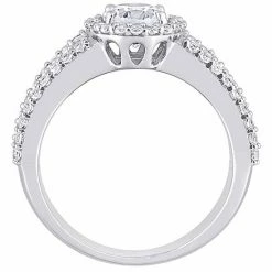 Stella Grace 10k White Gold Lab-Created White Sapphire Oval Engagement Ring -Stella Grace Sales unnamed file 4490