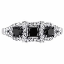 Stella Grace 10k White Gold 1 Carat Black & White Diamond Engagement Ring -Stella Grace Sales unnamed file 452
