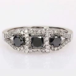 Stella Grace 10k White Gold 1 Carat Black & White Diamond Engagement Ring -Stella Grace Sales unnamed file 453