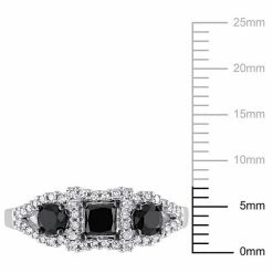 Stella Grace 10k White Gold 1 Carat Black & White Diamond Engagement Ring -Stella Grace Sales unnamed file 454