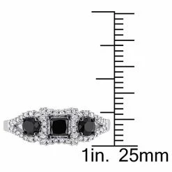 Stella Grace 10k White Gold 1 Carat Black & White Diamond Engagement Ring -Stella Grace Sales unnamed file 455
