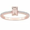 Stella Grace 10k Rose Gold Morganite & Diamond Accent Promise Ring