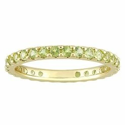 Stella Grace 10k Gold Peridot Eternity Ring