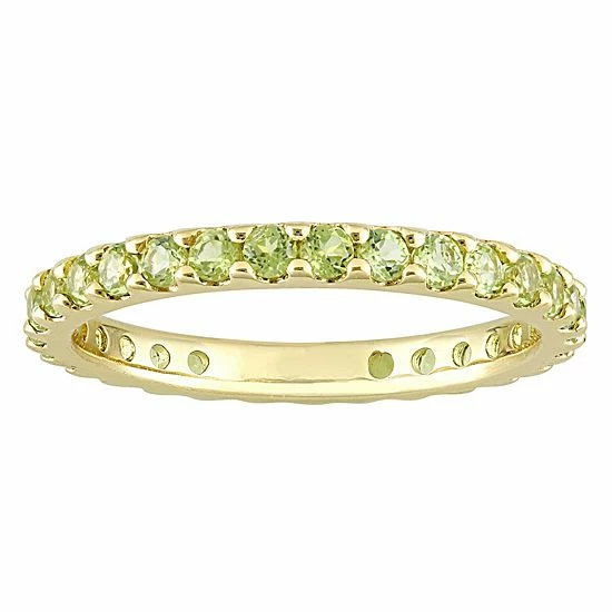 Stella Grace 10k Gold Peridot Eternity Ring 1 Stella Grace 10k Gold Peridot Eternity Ring