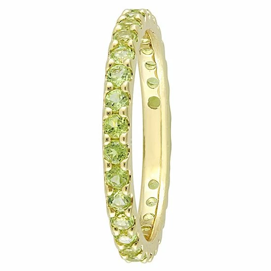 Stella Grace 10k Gold Peridot Eternity Ring 2 Stella Grace 10k Gold Peridot Eternity Ring - Image 2