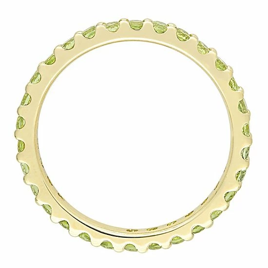 Stella Grace 10k Gold Peridot Eternity Ring 3 Stella Grace 10k Gold Peridot Eternity Ring - Image 3