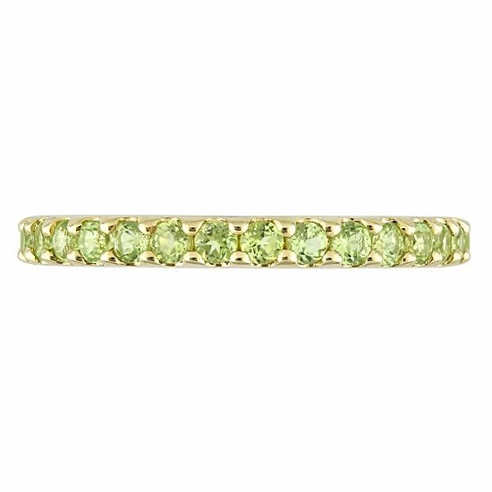 Stella Grace 10k Gold Peridot Eternity Ring 6 Stella Grace 10k Gold Peridot Eternity Ring - Image 6