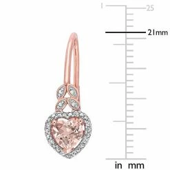 Stella Grace 10k Rose Gold Morganite & Diamond Accent Heart Leverback Earrings 8 Stella Grace 10k Rose Gold Morganite & Diamond Accent Heart Leverback Earrings -Stella Grace Sales unnamed file 4646
