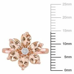 Stella Grace 10k Rose Gold Morganite & Diamond Accent Flower Ring 16 Stella Grace 10k Rose Gold Morganite & Diamond Accent Flower Ring -Stella Grace Sales unnamed file 4682