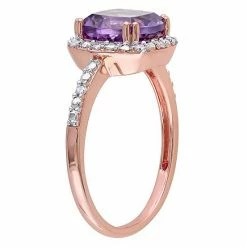 Stella Grace 10k Rose Gold Amethyst & 1/10 Carat T.W. Diamond Halo Ring 5 Stella Grace 10k Rose Gold Amethyst & 1/10 Carat T.W. Diamond Halo Ring -Stella Grace Sales unnamed file 4712