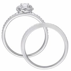 Stella Grace 10k White Gold 1/2 Carat T.W. Diamond Engagement Ring Set -Stella Grace Sales unnamed file 4728