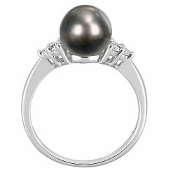 Stella Grace Sterling Silver Tahitian Cultured Pearl & 1/8 Carat T.W. Diamond Ring 12 Stella Grace Sterling Silver Tahitian Cultured Pearl & 1/8 Carat T.W. Diamond Ring -Stella Grace Sales unnamed file 4827