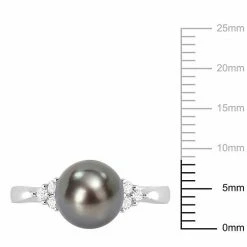 Stella Grace Sterling Silver Tahitian Cultured Pearl & 1/8 Carat T.W. Diamond Ring 15 Stella Grace Sterling Silver Tahitian Cultured Pearl & 1/8 Carat T.W. Diamond Ring -Stella Grace Sales unnamed file 4830