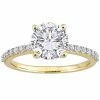 Stella Grace 10k Gold Lab-Created White Sapphire Solitaire Ring