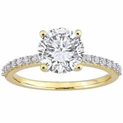 Stella Grace 10k Gold Lab-Created White Sapphire Solitaire Ring