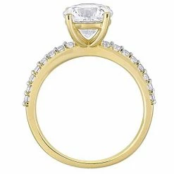 Stella Grace 10k Gold Lab-Created White Sapphire Solitaire Ring -Stella Grace Sales unnamed file 487