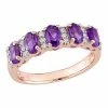 Stella Grace 14K Rose Gold Amethyst & 1/6 Carat T.W. Diamond Ring