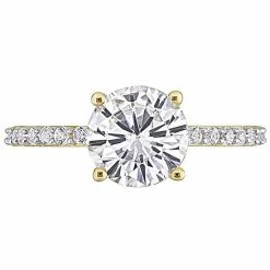 Stella Grace 10k Gold Lab-Created White Sapphire Solitaire Ring -Stella Grace Sales unnamed file 488
