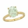 Stella Grace 14k Gold Green Quartz Oval Ring