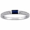 Stella Grace 10k White Gold Sapphire & 1/10 Carat T.W. Diamond Ring