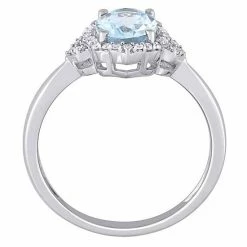 Stella Grace 10k White Gold Aquamarine & 1/8 Carat T.W. Diamond Halo Ring 6 Stella Grace 10k White Gold Aquamarine & 1/8 Carat T.W. Diamond Halo Ring -Stella Grace Sales unnamed file 4972