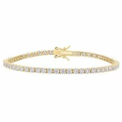 Stella Grace 18k Gold Over Silver 5 5/8 Carat T.W. Lab Created Moissanite Tennis Bracelet