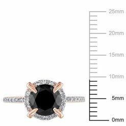 Stella Grace 10k Rose Gold 2 Carat T.W. Black & White Diamond Halo Engagement Ring 9 Stella Grace 10k Rose Gold 2 Carat T.W. Black & White Diamond Halo Engagement Ring -Stella Grace Sales unnamed file 4991