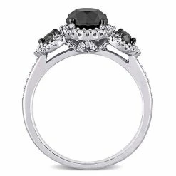 Stella Grace 10k White Gold 2 Carat T.W. Black & White Diamond Engagement Ring -Stella Grace Sales unnamed file 5007