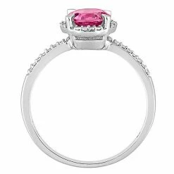 Stella Grace 10k White Gold Pink Topaz & Diamond Accent Halo Engagement Ring 6 Stella Grace 10k White Gold Pink Topaz & Diamond Accent Halo Engagement Ring -Stella Grace Sales unnamed file 5110