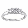 Stella Grace 14k White Gold 1/2 Carat T.W Diamond 3-Stone Engagement Ring
