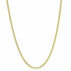Stella Grace Men's 18k Gold Plated Silver Rolo Chain Necklace