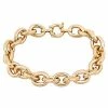 Stella Grace Gold Tone Sterling Silver Oval Link Bracelet