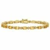 Stella Grace 18k Gold Over Silver Citrine & Diamond Accent Tennis Bracelet