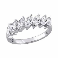 Stella Grace 10k White Gold 3 1/2 Carat T.W. Lab-Created Moissanite Marquise Ring