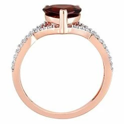 Stella Grace 14k Rose Gold Garnet & 1/5 Carat T.W. Diamond Infinity Heart Engagement Ring -Stella Grace Sales unnamed file 5461
