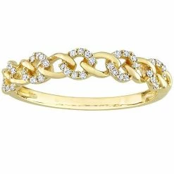 Stella Grace 14k Gold 1/8 Carat T.W. Diamond Link Wedding Ring