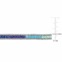 Stella Grace Sterling Silver Multicolor Lab-Created Sapphire Bracelet 7 Stella Grace Sterling Silver Multicolor Lab-Created Sapphire Bracelet -Stella Grace Sales unnamed file 5581