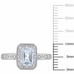Stella Grace Sterling Silver Aquamarine & Diamond Accent Fashion Ring -Stella Grace Sales unnamed file 56