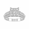 Stella Grace Lovemark 10k White Gold 1 1/2 Carat T.W. Diamond Invisible Set Ring